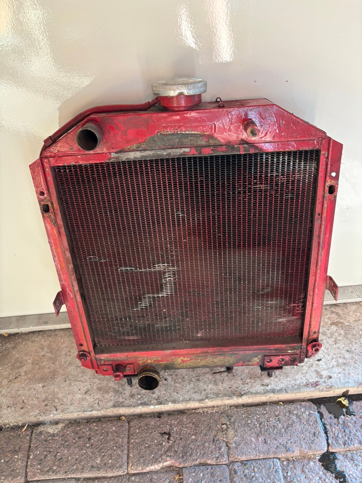 Radiateur voor een mccormick D439, Ophalen