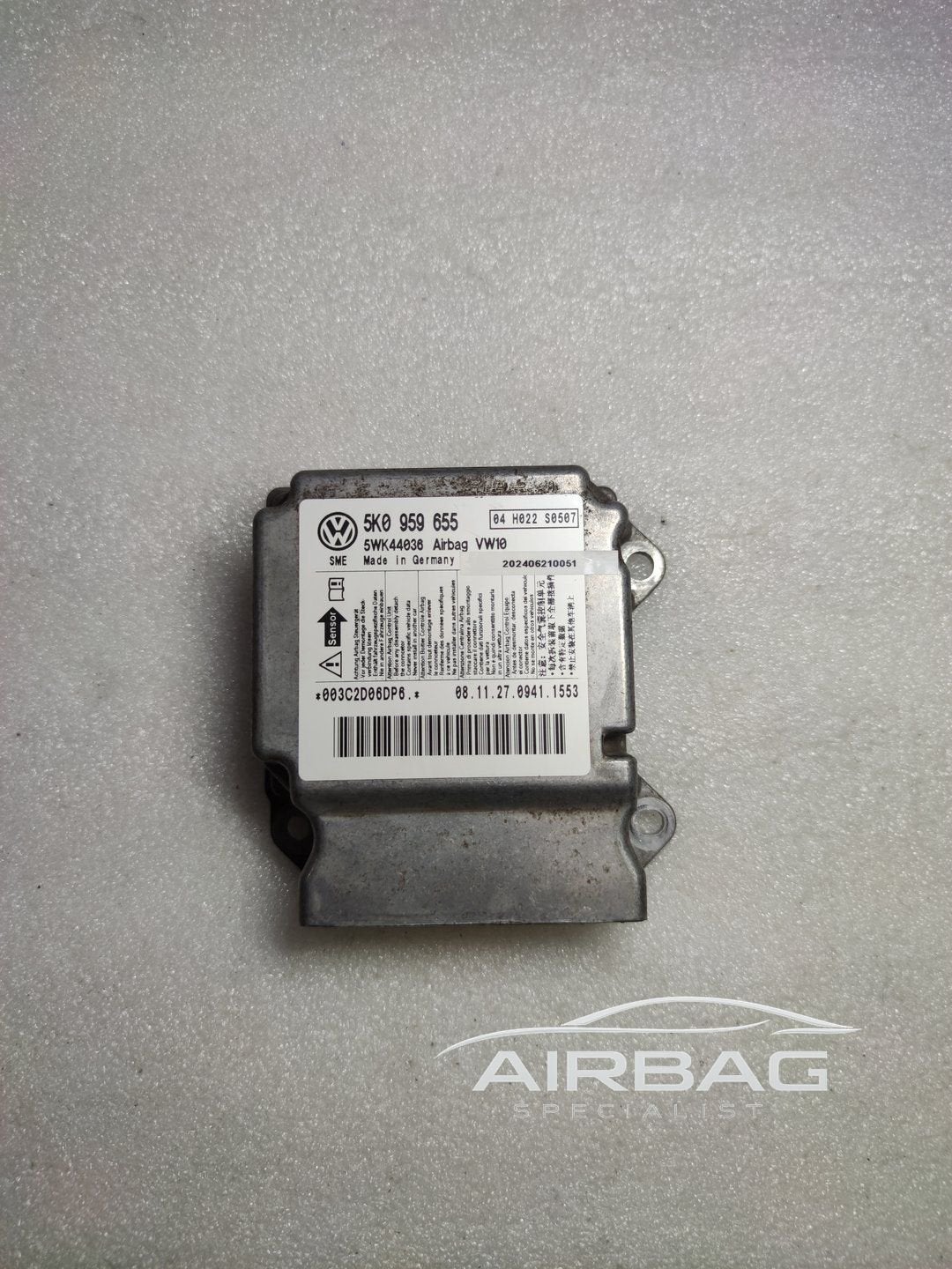 Volkswagen Golf 6 airbag module srs-module regeleenheid airb, Autos : Pièces & Accessoires, -, Utilisé, -, -