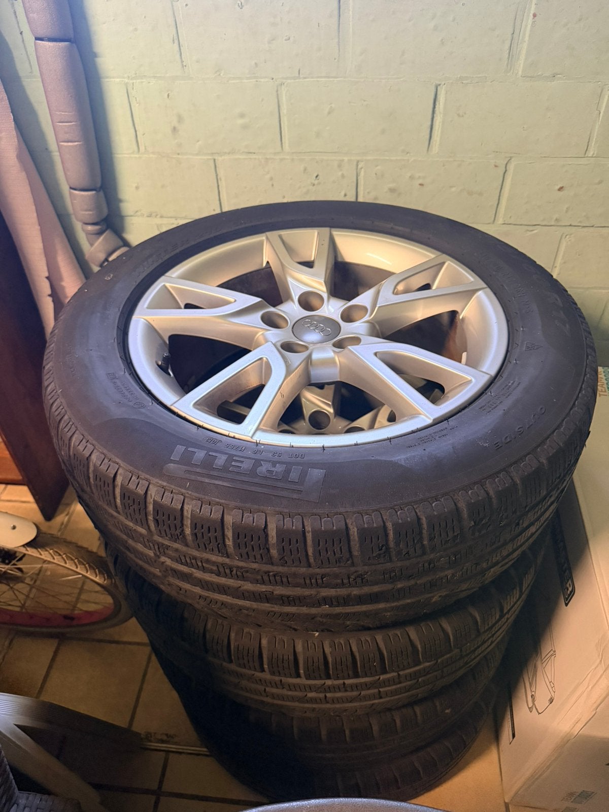 4 velgen Audi R17 215-60, Autos : Pièces & Accessoires, Pneus & Jantes, Enlèvement, Pneu(s), Autre
