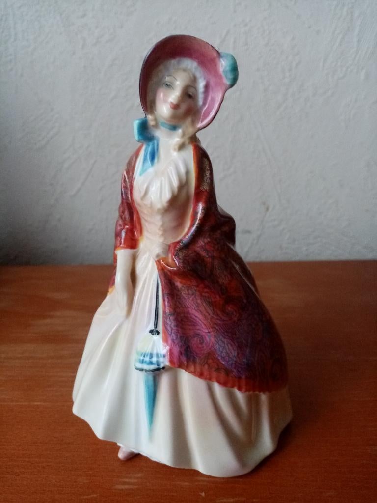 Royal Dulton 50s keramische damesfiguur (16 cm), Ophalen of Verzenden