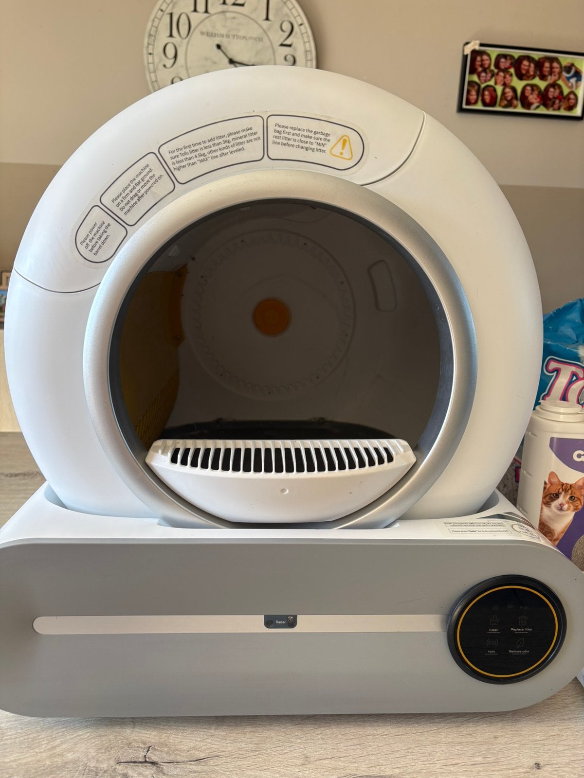 Automomatische kattenbak + automatische eetbak + extra’s, Ophalen, Gebruikt