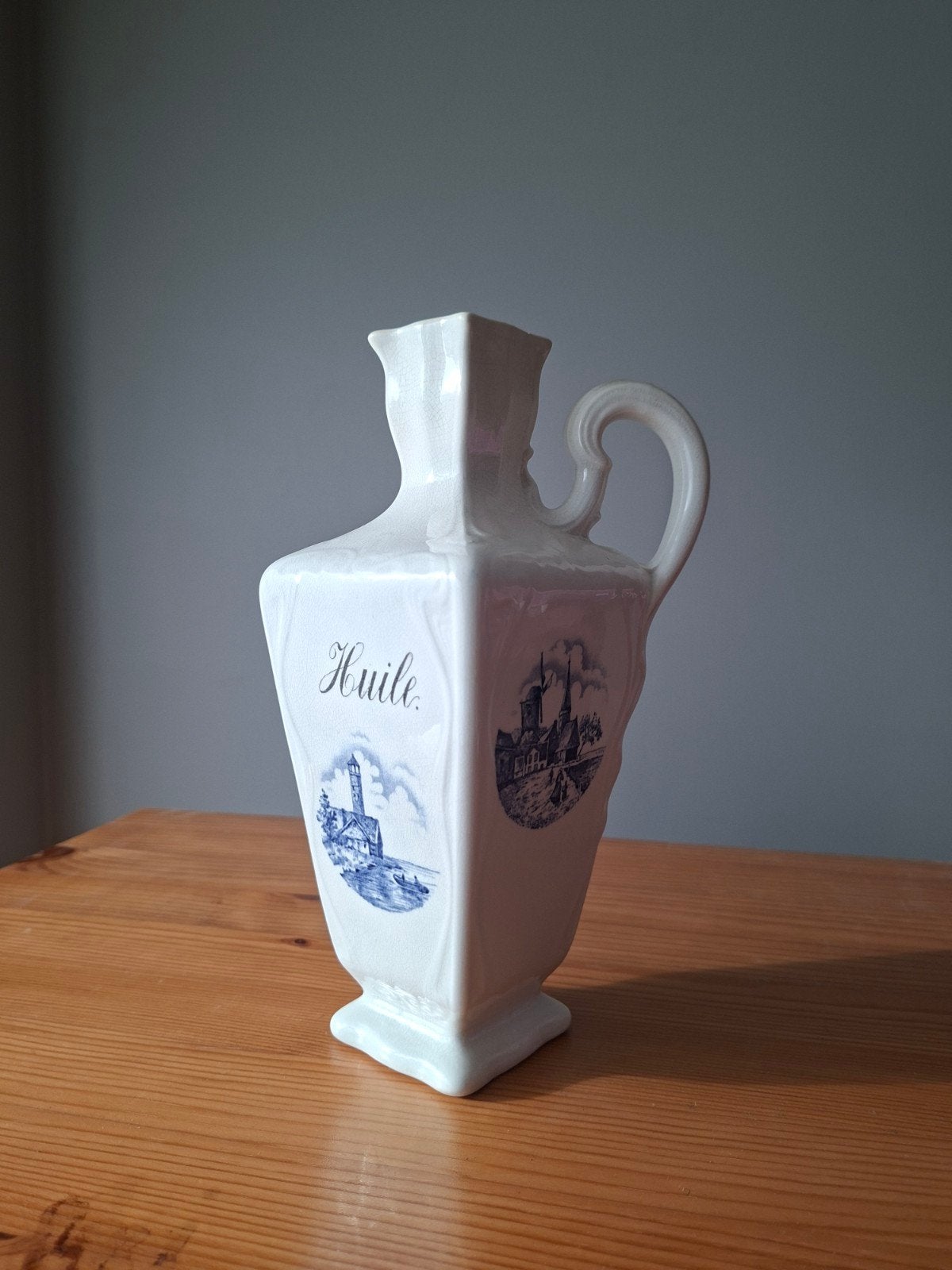 oliekruikje Delfts blauw société céramique Maestricht, Antiek en Kunst, Ophalen