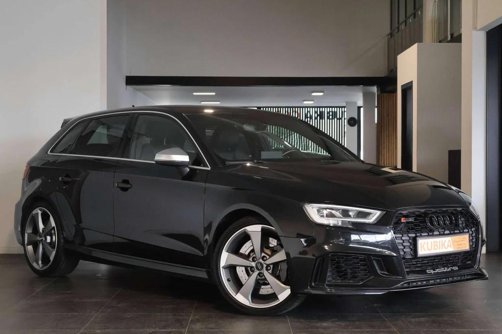 Audi RS3 Sportback 2.5 TFSI Quattro S tronic CruiseC ParkS N, RS3, Parkeersensor, Zwart, Leder