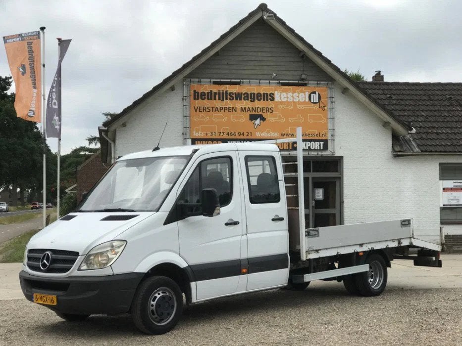 Mercedes-Benz Sprinter 513 2.2 CDI 432 DC Oprijwagen Trekh., Auto's, Gebruikt, Zwart, 4 cilinders, Wit