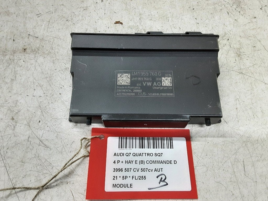 UNITE ELECTRONIQUE Audi SQ7 (4MB / 4MG) (4M1959760G), Mevr. I. Hauben, Audi, Utilisé, Rue de l'Espoir 34 34
4030  GRIVEGNÉE, BE