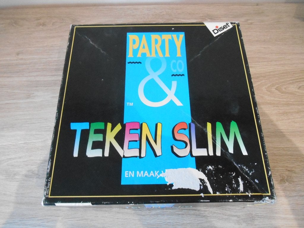 party en co teken en slim, Hobby en Vrije tijd, Ophalen of Verzenden, Zo goed als nieuw