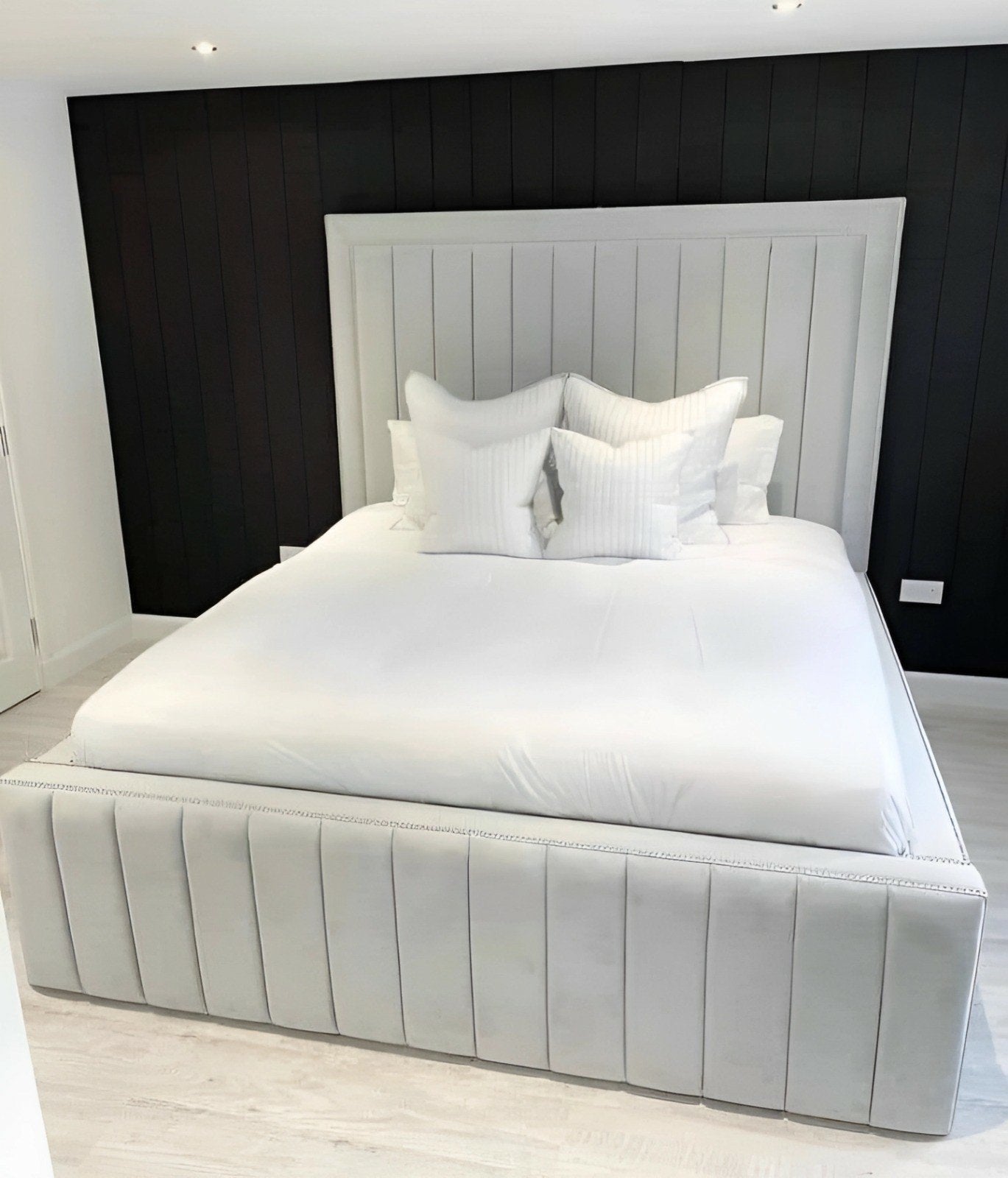 Lit à panneaux flambant neuf avec matelas 140x200, 160x200,, Enfants & Bébés, Neuf, Enlèvement ou Envoi, Matelas, 85 à 100 cm