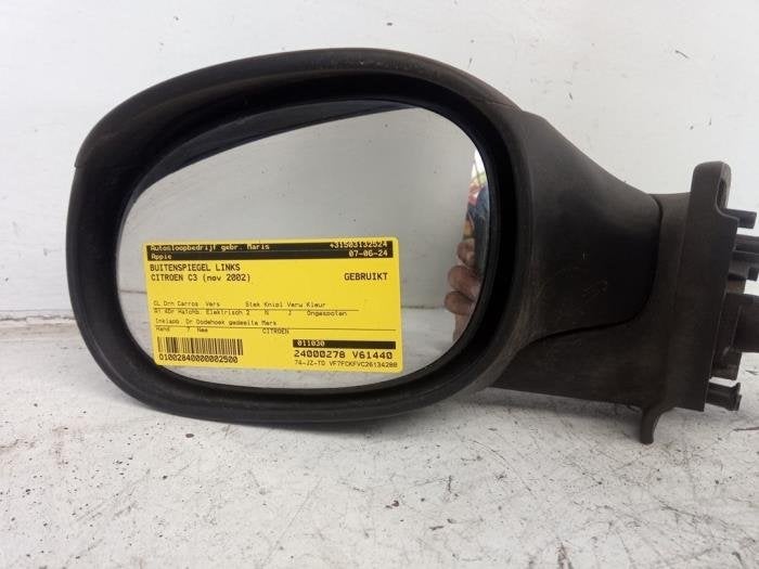 Rétroviseur extérieur gauche d'un Citroen C3, -, 3 mois de garantie, Utilisé, -