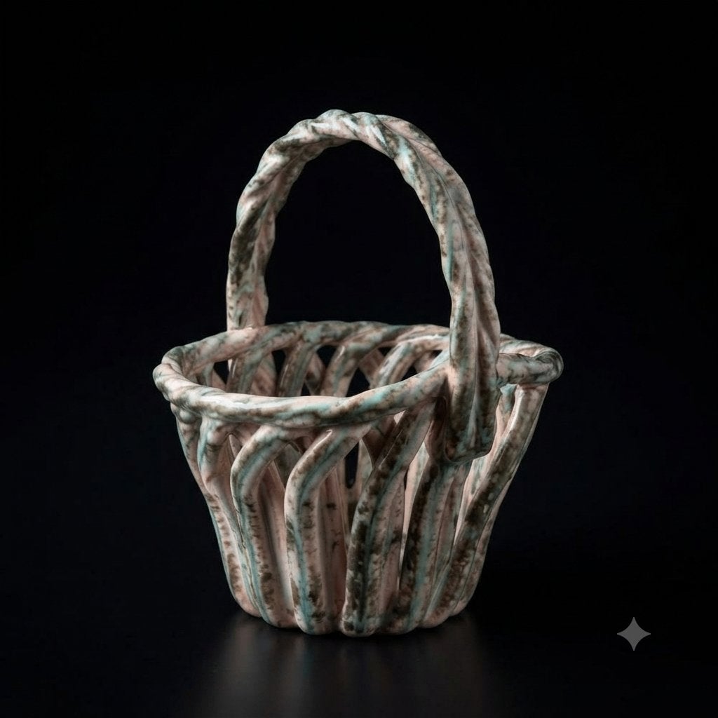 Panier Céramique Alexandre de Wemmel  Années 50 – Modèle 35, Antiek en Kunst, Ophalen