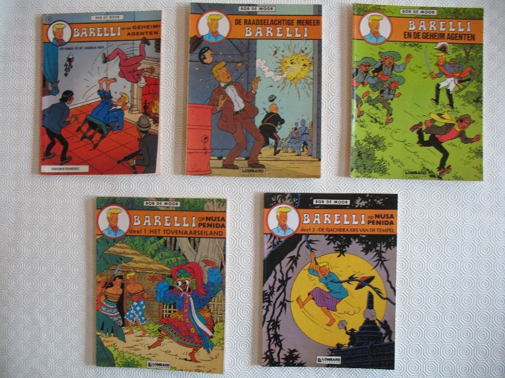 Barelli, e.a. Bob De Moor , Boeken, Stripverhalen, Meerdere stripboeken, Ophalen of Verzenden, Zo goed als nieuw