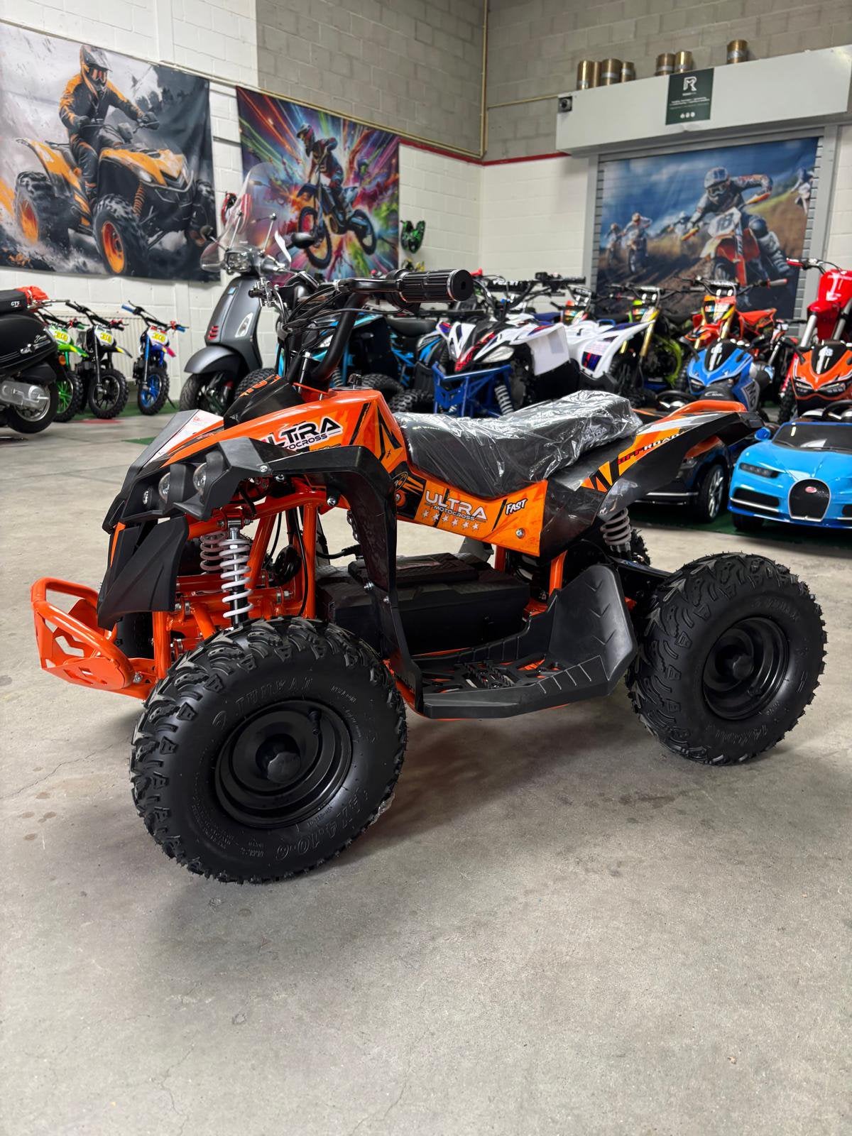 Ultra Motocross Oranje Elektrische Kinderquad Accu 1200W 48V, Enlèvement ou Envoi, Neuf