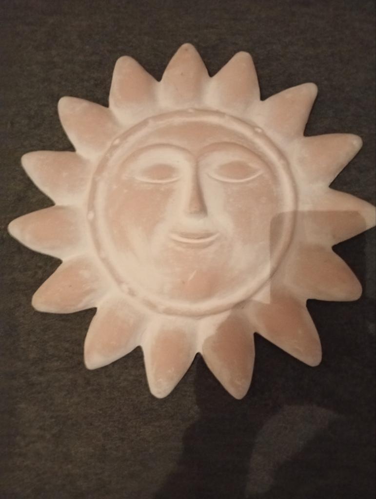 Sun flower in aardewerk Mexicaanse zon, Ophalen