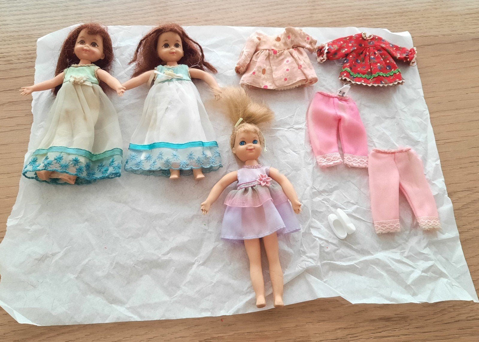 Vintage Mattel Tutti poppen 1960's + originele kleding, Verzamelen, Ophalen of Verzenden, Gebruikt, Pop