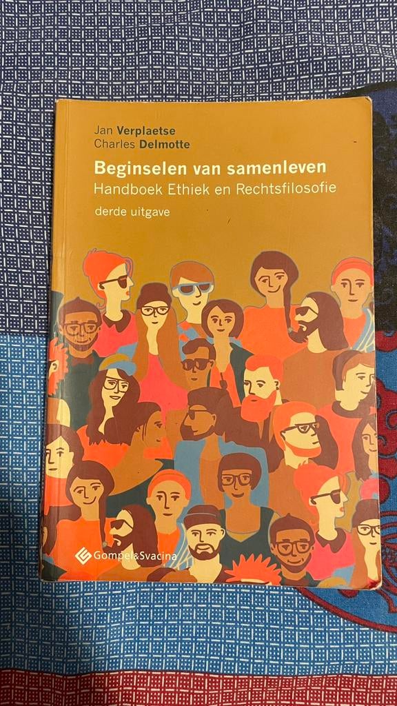 Beginselen van Samenleven: Handboek Ethiek & Rechtsfilosofie, Boeken, Schoolboeken, Gelezen, Gompel&Svacina Vc, Ophalen of Verzenden