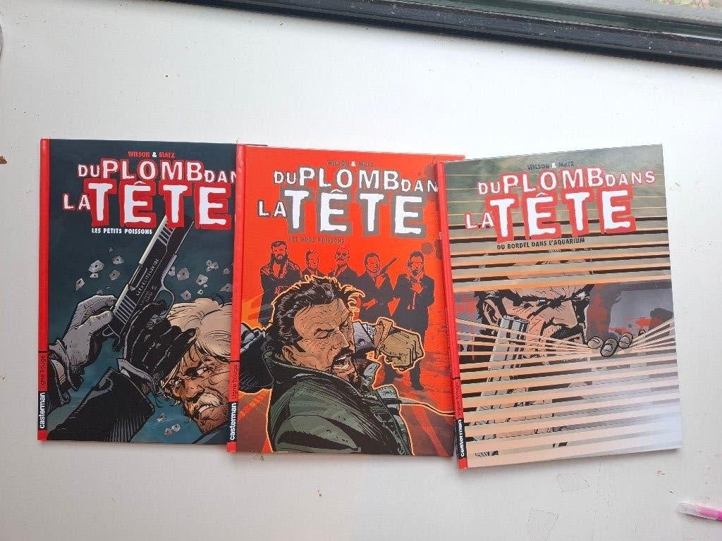 DU PLOMB DANS LA TETE TOMES 1 à 3 SERIE COMPLETE TOUS EO, Complete serie of reeks, Ophalen of Verzenden, Zo goed als nieuw