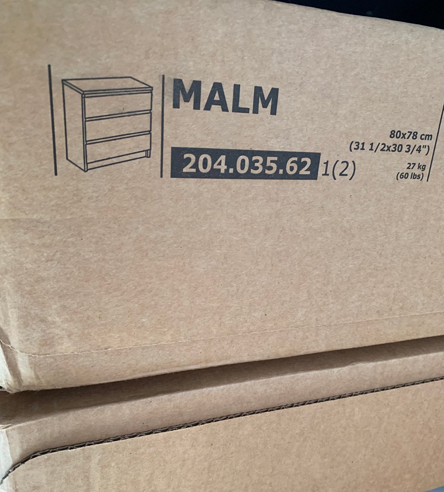 Malm ladekast NIEUW, Huis en Inrichting, Kasten | Ladekasten, Ophalen, Strak, Nieuw, 50 tot 100 cm