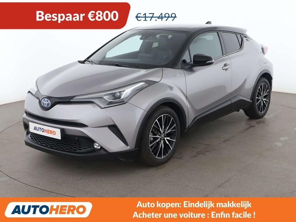 Toyota C-HR 1.8 Hybrid Style (année de construction 2017), Autos, Toyota, Argent ou Gris, Achat, Euro 6, Noir