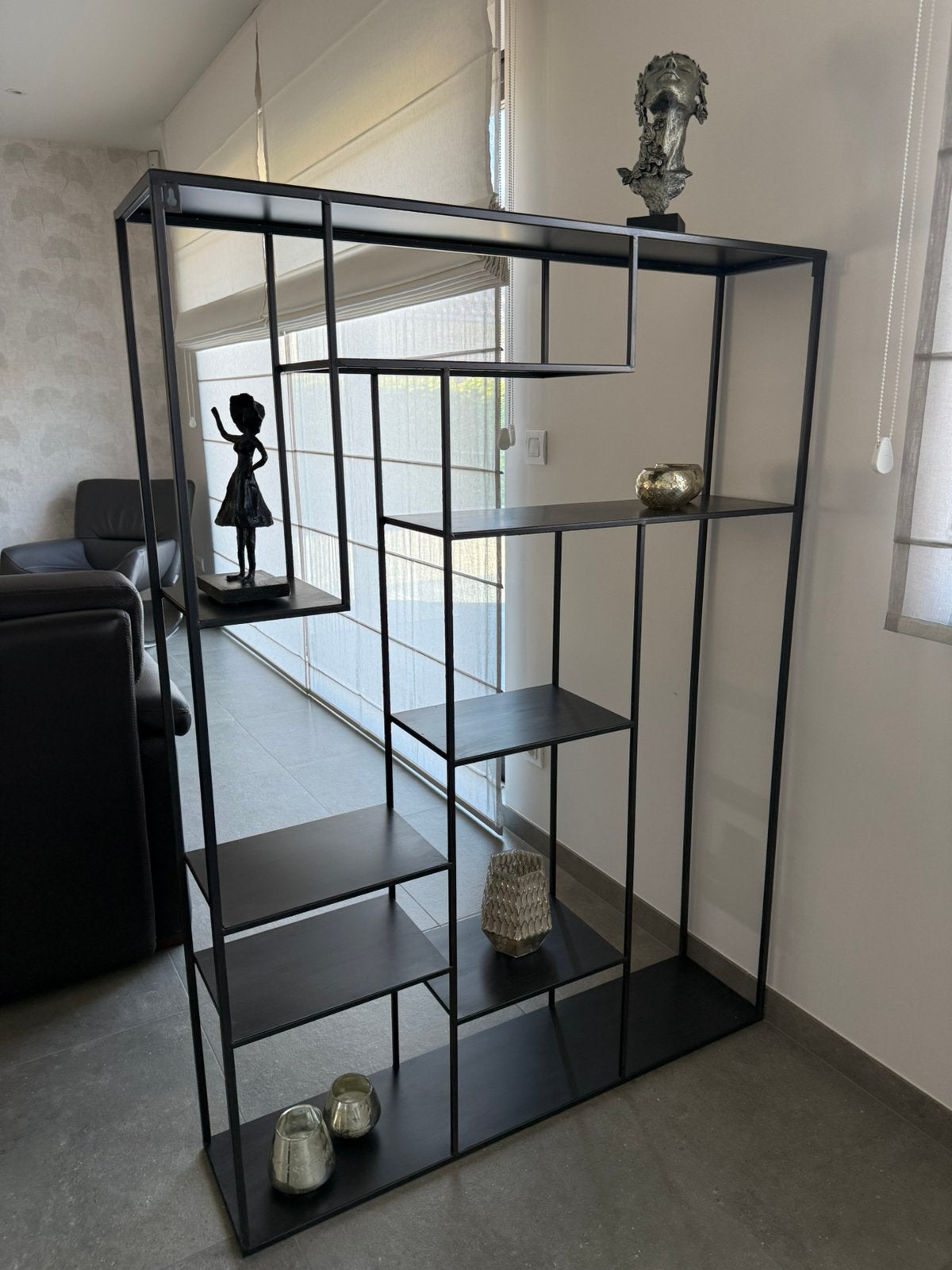 Metalen rek DVD/ decoratiewand, Ophalen, Zo goed als nieuw