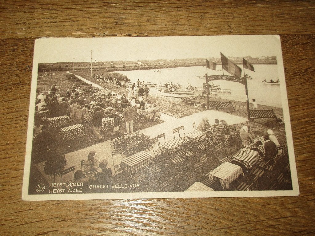 POSTKAART HEIST HEYST A ZEE CHALET BELLE-VUE, Verzamelen, Verzenden, 1920 tot 1940, Gelopen, West-Vlaanderen
