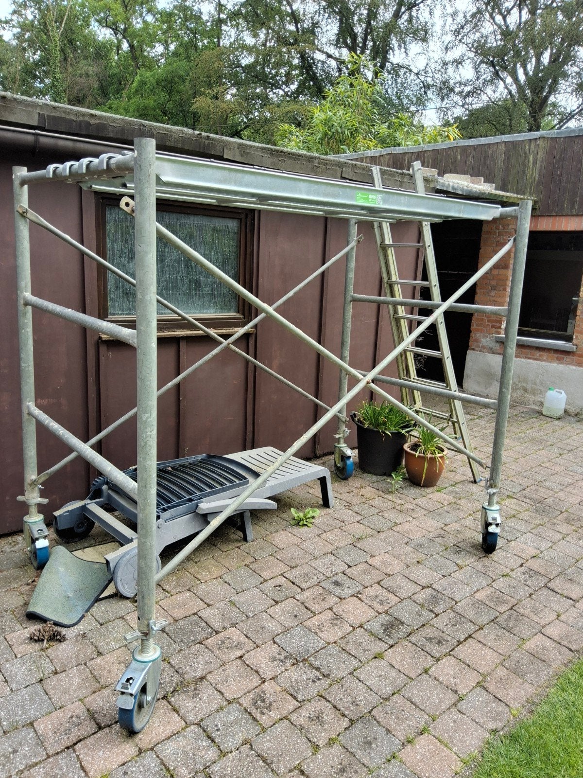 Professionele stelling te koop., Doe-het-zelf en Bouw, Steigers, Ophalen