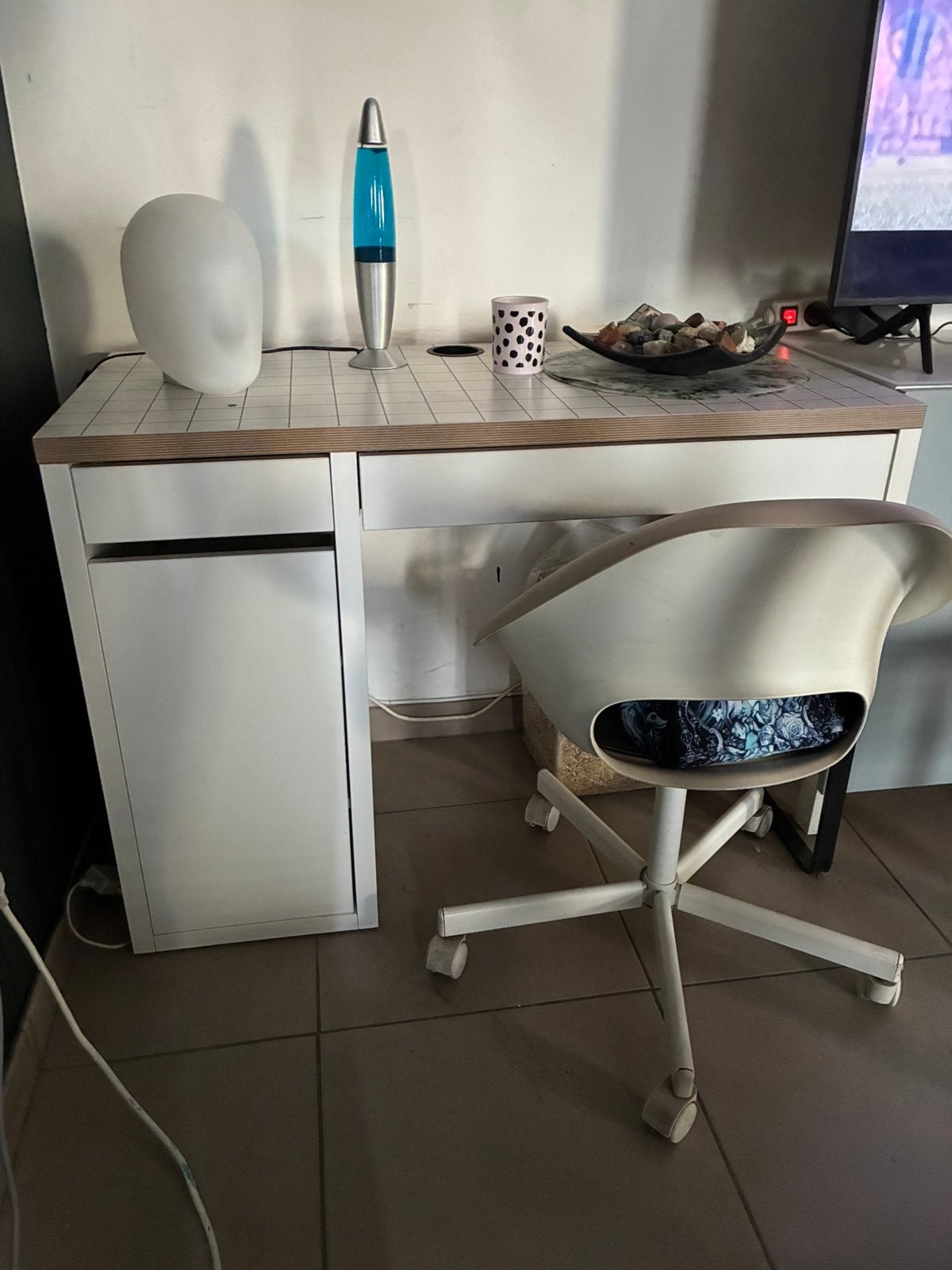 Bureau + chaise, Maison & Meubles, Bureaux, Enlèvement, Comme neuf, IKEA
