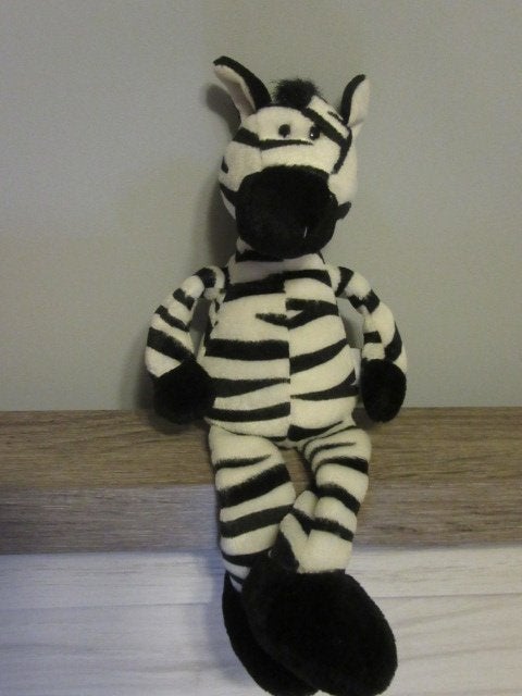 Knuffel: lange, smalle Zebra - Nici - pluche, Kinderen en Baby's, NICI, Overige karakters, Overige typen, Ophalen of Verzenden