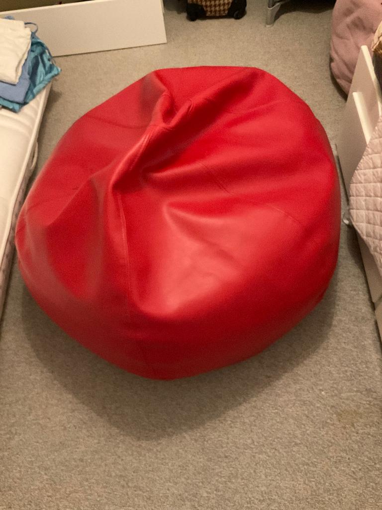 Fauteuil poire, Enlèvement, Utilisé, Rouge, Siège-poire