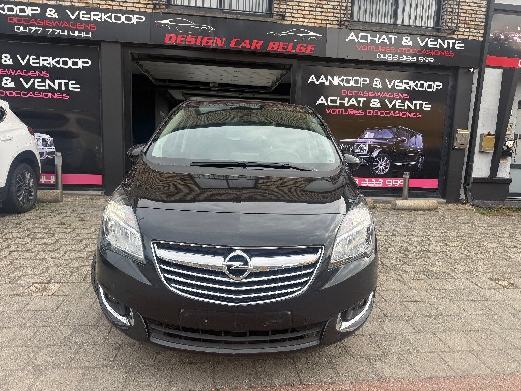 Opel Meriva 1.4 Turbo Cosmo Navigations semi-lederen cruise, Monovolume, Euro 6, Zwart, Leder