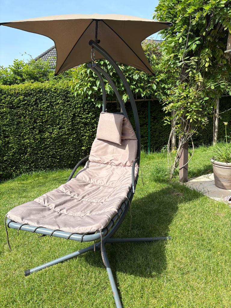 Fauteuil hamac avec auvent, Une personne, Avec support, Enlèvement, Utilisé