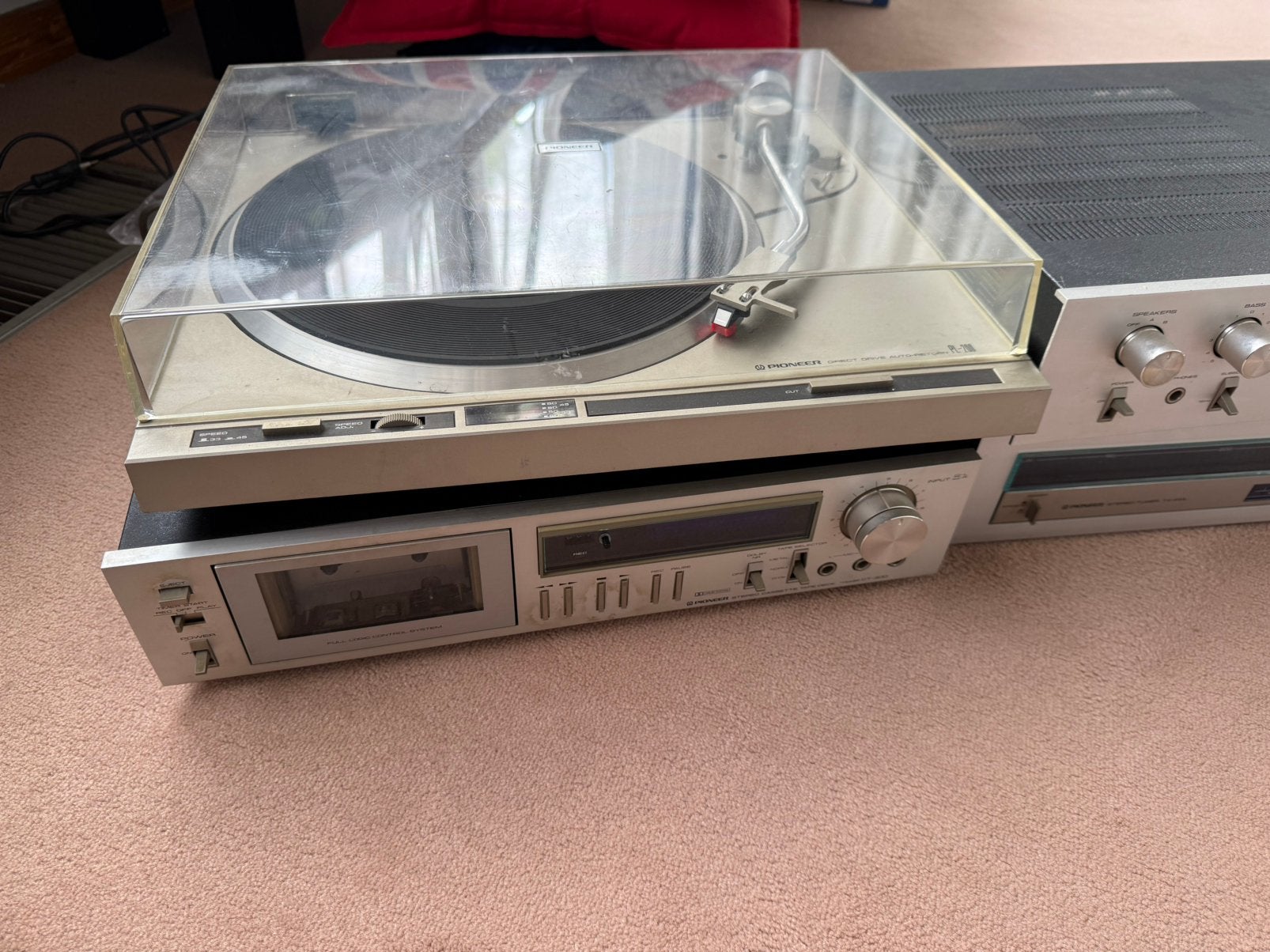 Chaîne Hi-Fi Vintage PIONEER Complète (Platine/Ampli), TV, Hi-fi & Vidéo, Tourne-disques, Comme neuf, Pioneer, Automatique, Enlèvement