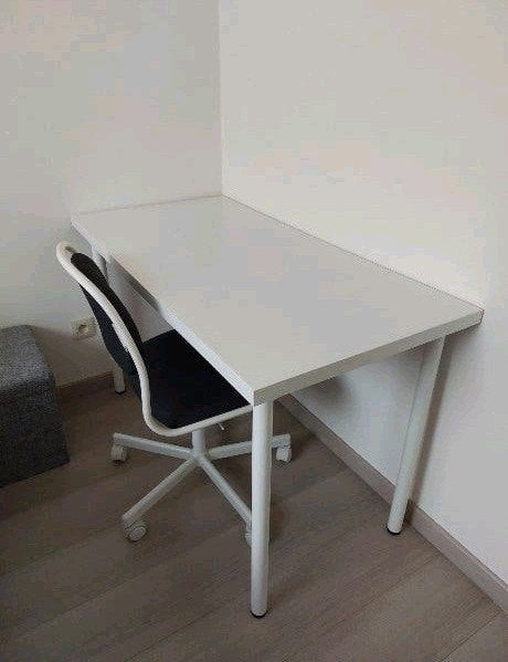 Bureau Ikea Linnmon/Adils, Ophalen, 120 cm, Spaanplaat of MDF, Schoolbureau