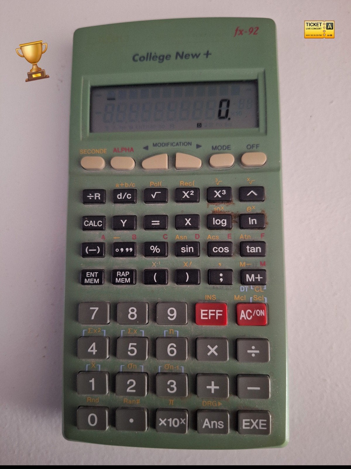 CASIO FX 92!! Heel goed werkend wetenschappenlijk rekenmachi, Ophalen of Verzenden