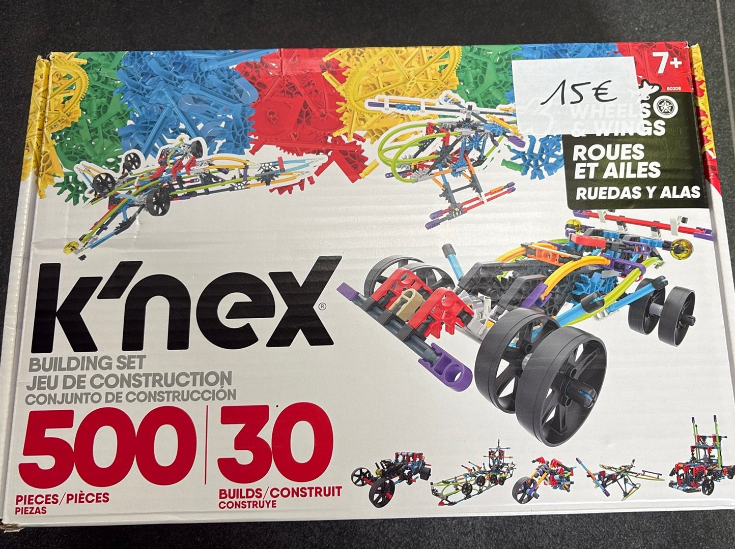 K’nex bouwset 500 + 125 stuks, Kinderen en Baby's, Speelgoed | Overig, Ophalen of Verzenden, Zo goed als nieuw