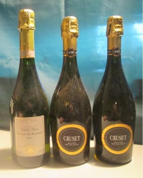 3x vin mousseux français - Blanc de Blancs brut, Collections, Vins, Comme neuf, Autres types, France, Pleine, Enlèvement ou Envoi
