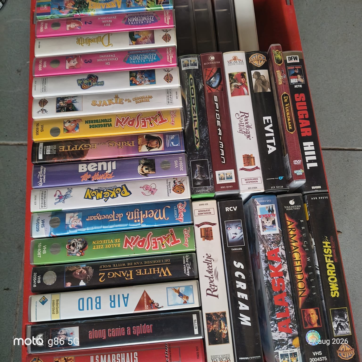 VHS, Cd's en Dvd's, VHS | Kinderen en Jeugd, Ophalen, Gebruikt, Tekenfilm, Alle leeftijden