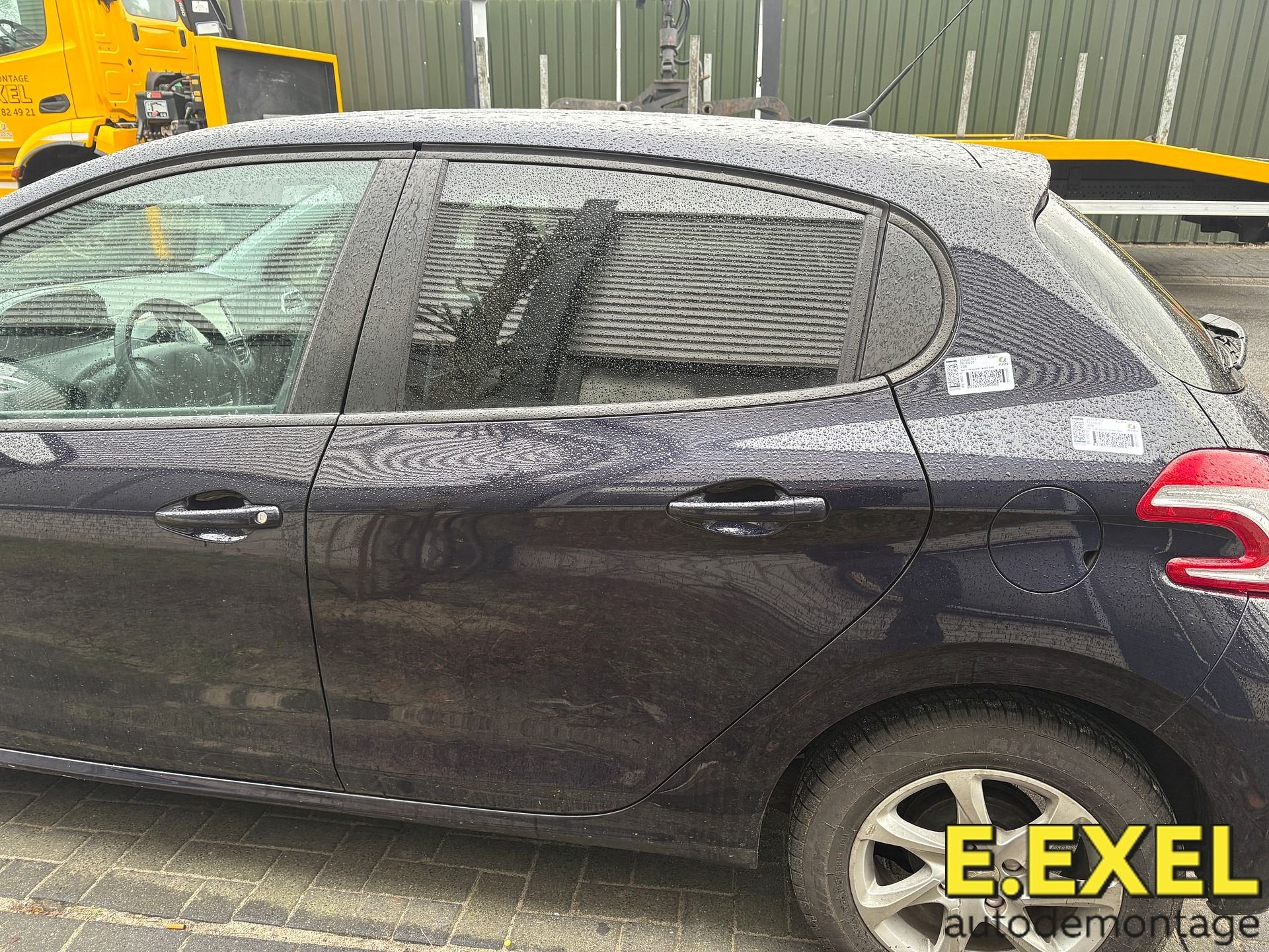 Deur links achter Peugeot 208 I 2012-2019 Paars, Arrière, -, Origine de la pièce connue, Utilisé