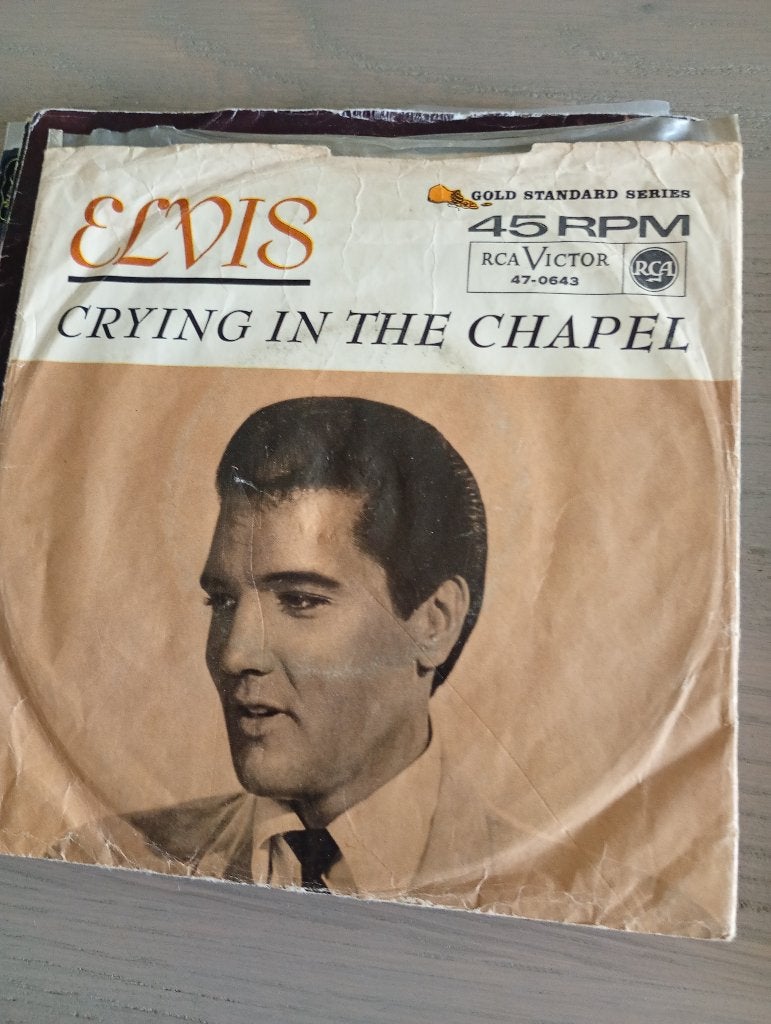 Elvis Presley - Crying in the chapel, Cd's en Dvd's, Vinyl Singles, Gebruikt, Verzenden, 7 inch, Fotohoes