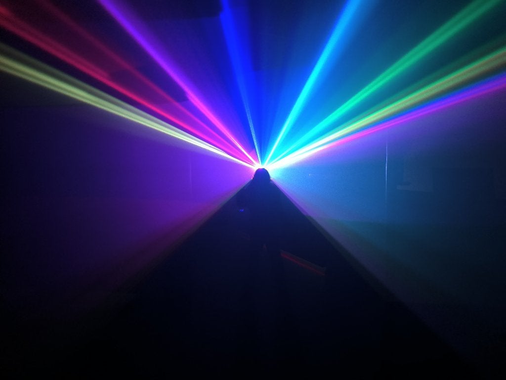 SUPERPROMO Nieuwe First Class 5W RGB Laser 25Kpps, Muziek en Instrumenten, Licht en Laser, Ophalen of Verzenden, Nieuw, Licht