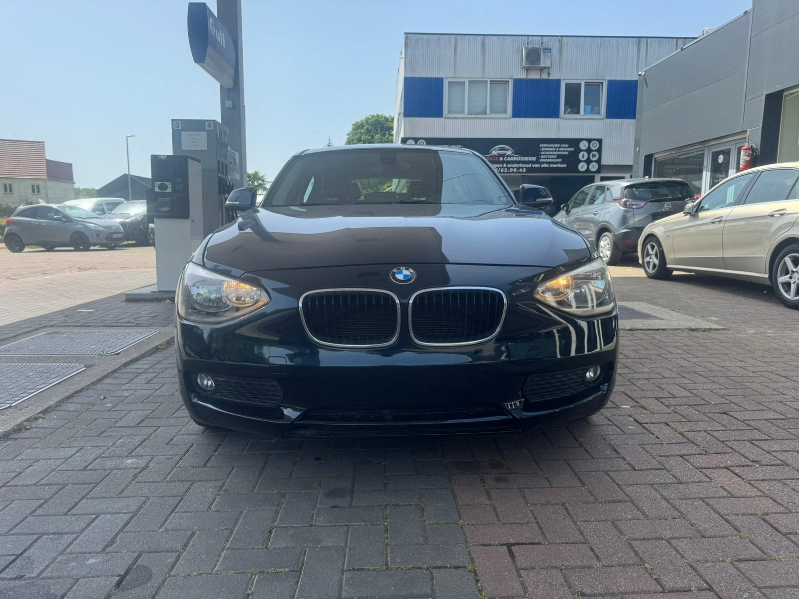 BMW 116i - BENZINE - AIRCO - 126.000km - 2011, Auto's, 100 kW, Euro 5, Zwart, Blauw