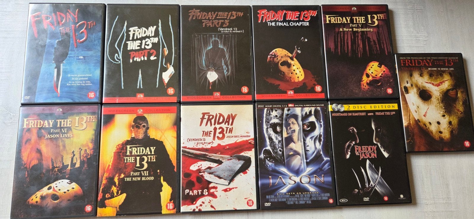 Friday the 13th compleet+remake, Cd's en Dvd's, Ophalen