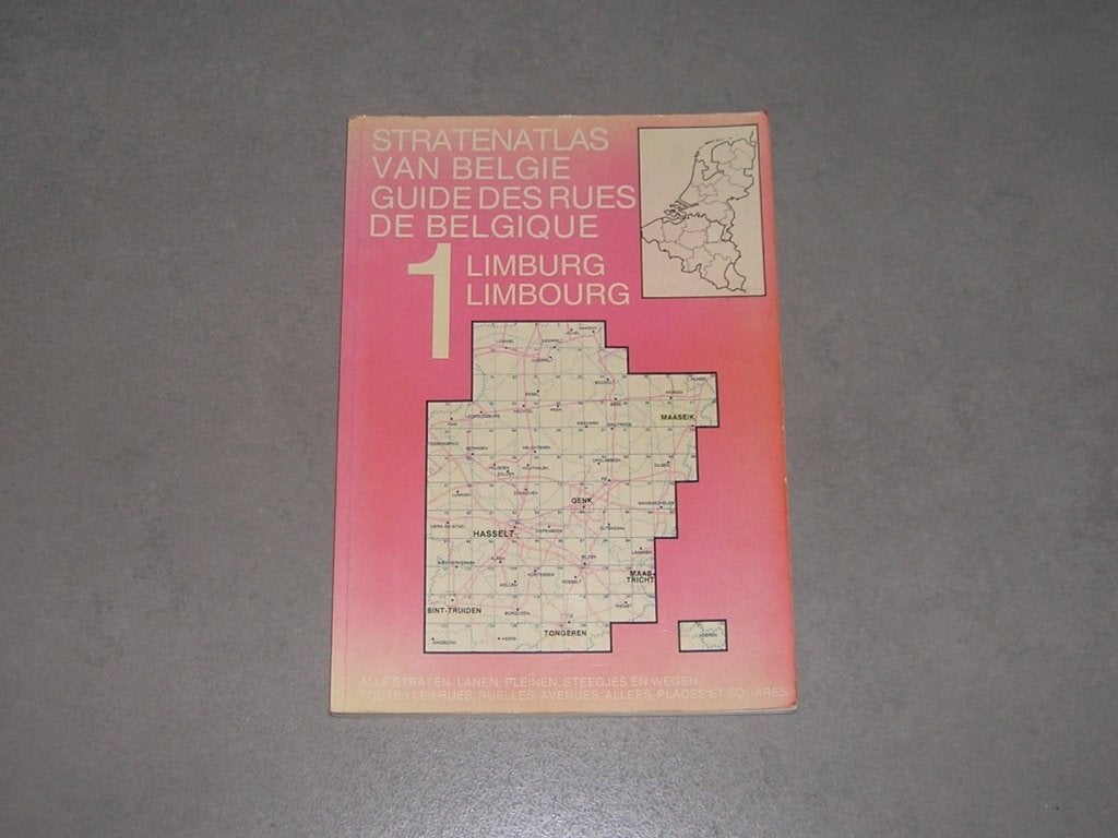 Stratenatlas van België ( Limburg ), Boeken, Ophalen, Overige atlassen, 1800 tot 2000, België