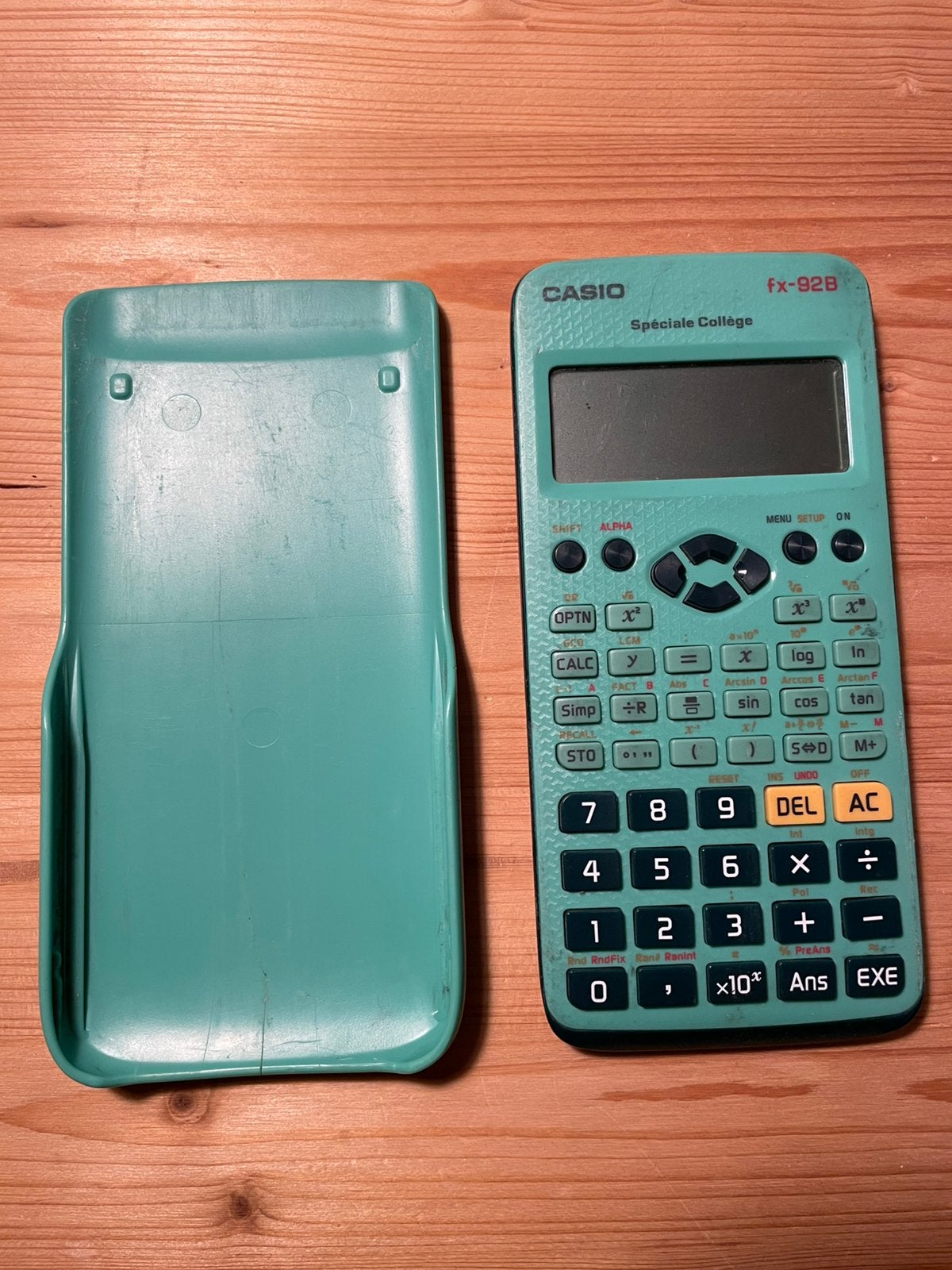 Casio fx-92B, Ophalen, Gebruikt