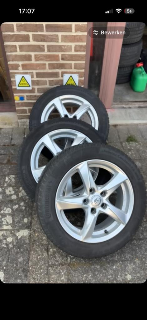 Jantes de 16 pouces 5x112 avec pneus neufs, Enlèvement, 16 pouces, Pneu(s)