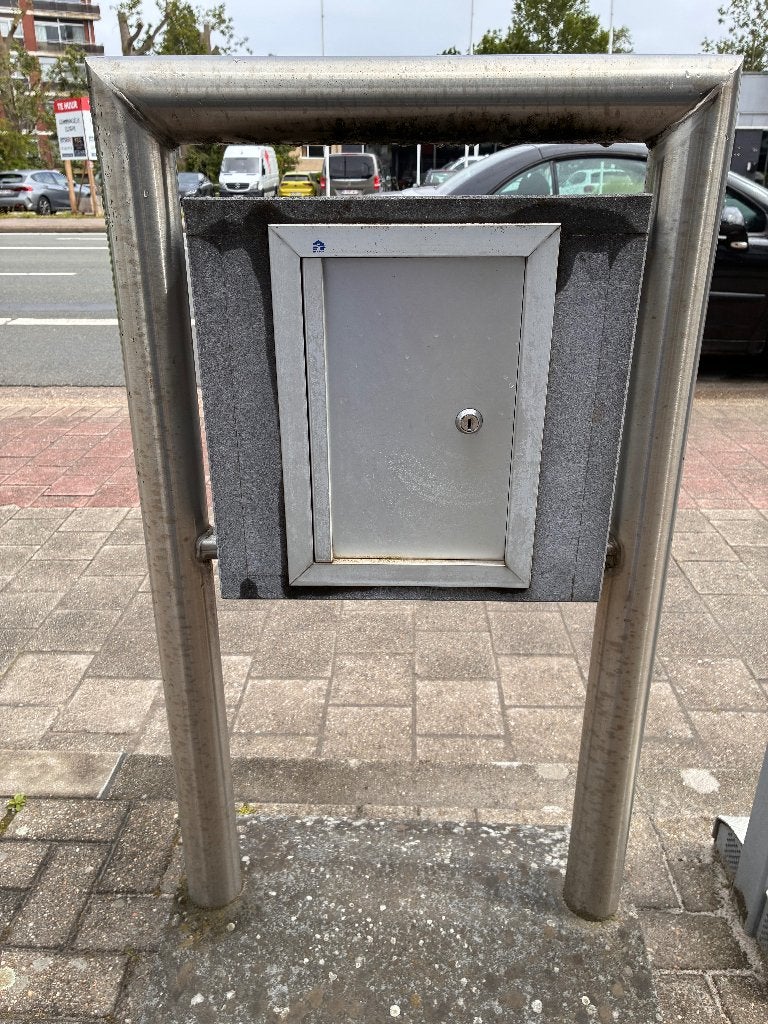 Brievenbus, Jardin & Terrasse, Boîtes aux lettres, Enlèvement, Utilisé, Inox, Sur pied