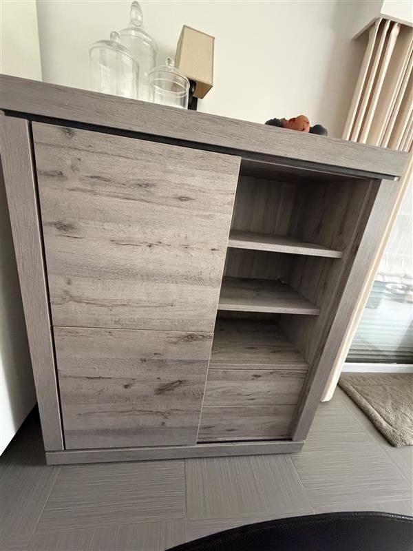 barkast imitatie houtlook, Maison & Meubles, Armoires | Buffets, Comme neuf, 150 à 200 cm, 100 à 150 cm, 50 à 75 cm, Avec tiroir(s)