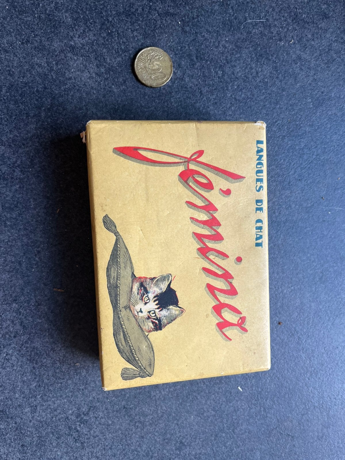 Boite en carton langues de chat chocolat, Enlèvement ou Envoi, Comme neuf