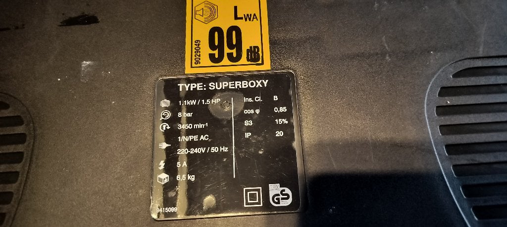 compressor Boxy II Mecafer, Doe-het-zelf en Bouw, Ophalen, Gebruikt, 6 tot 10 bar, Mobiel