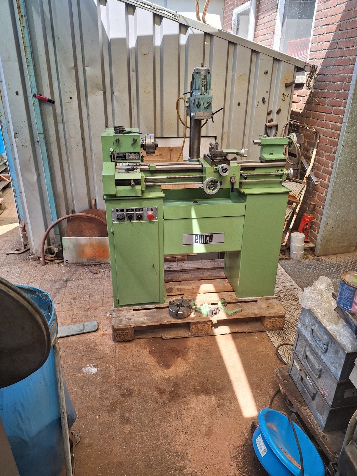 Emco draaibank, Bricolage & Construction, Tours, Enlèvement, Tour à métaux, 500 à 1000 mm