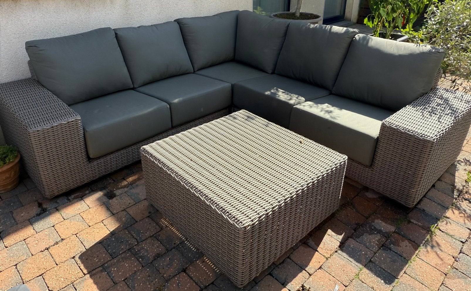 Loungeset wicker, Ophalen, Zo goed als nieuw, Wicker, Loungeset