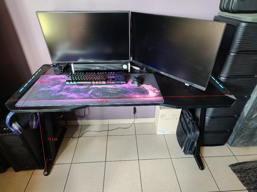 computertafel, Ophalen, Zwart, Gebruikt, Hout